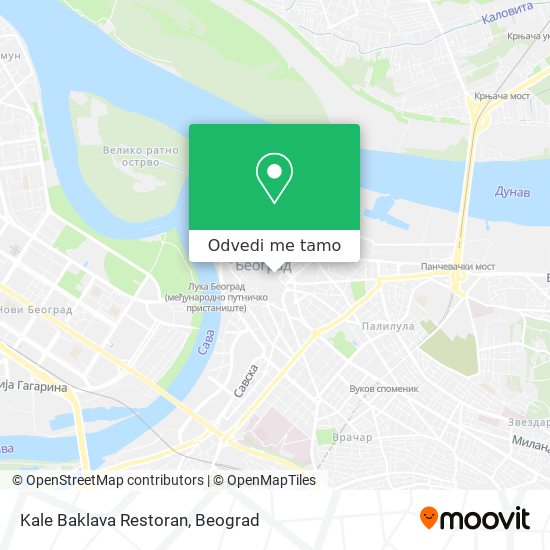 Kale Baklava Restoran mapa