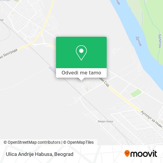 Ulica Andrije Habusa mapa