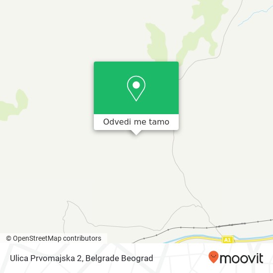 Ulica Prvomajska 2 mapa