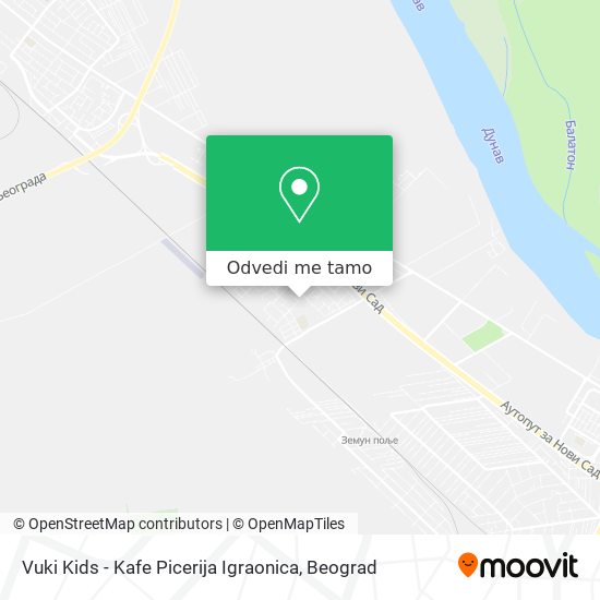 Vuki Kids - Kafe Picerija Igraonica mapa