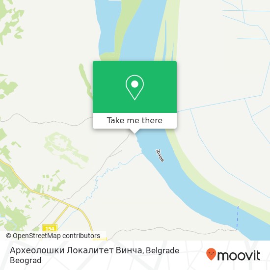 Археолошки Локалитет Винча mapa