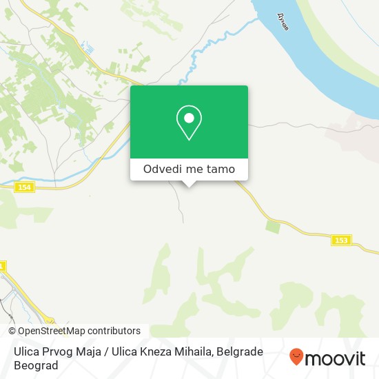 Ulica Prvog Maja / Ulica Kneza Mihaila mapa