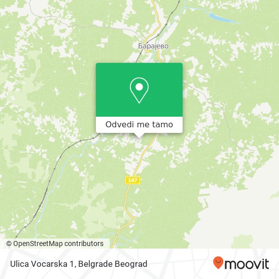 Ulica Vocarska 1 mapa