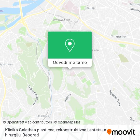 Klinika Galathea plasticna, rekonstruktivna i estetska hirurgiju mapa