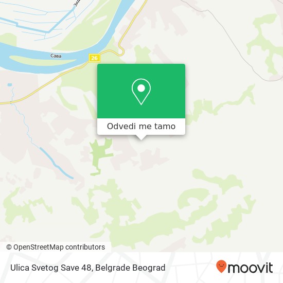 Ulica Svetog Save 48 mapa