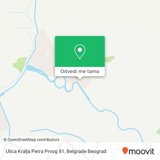 Ulica Kralja Petra Prvog 81 mapa