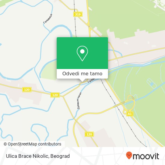 Ulica Brace Nikolic mapa