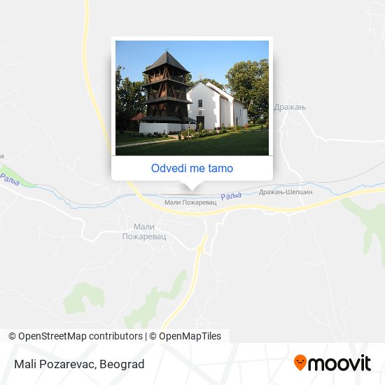 Mali Pozarevac mapa