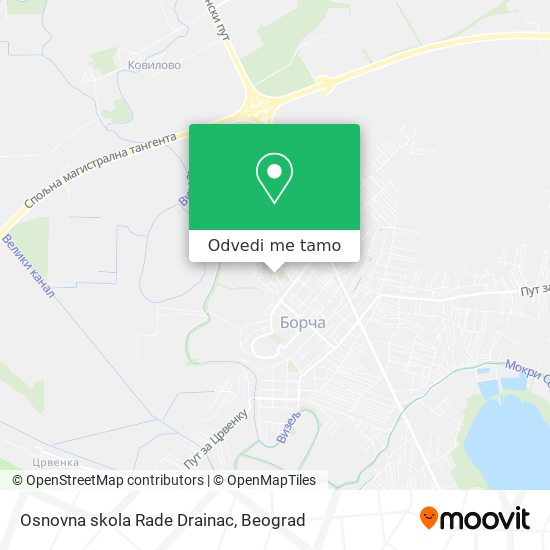 Osnovna skola Rade Drainac mapa