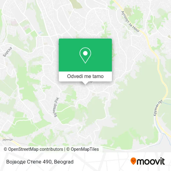 Војводе Степе 490 mapa