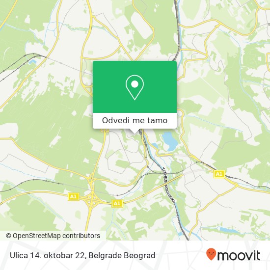 Ulica 14. oktobar 22 mapa