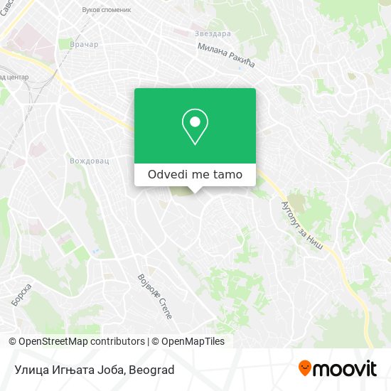 Улица Игњата Јоба mapa