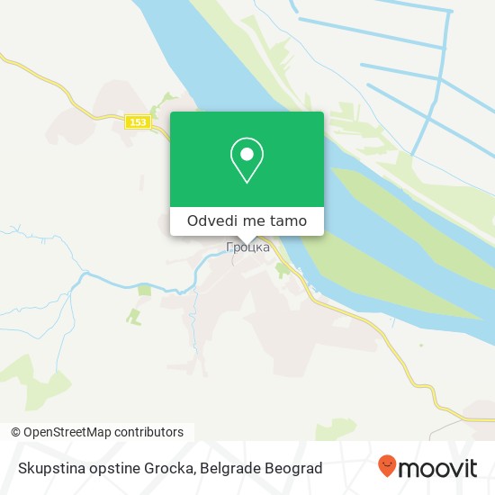 Skupstina opstine Grocka mapa