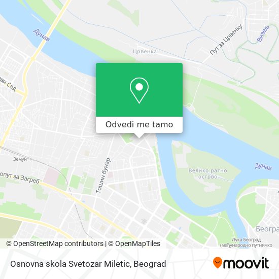 Osnovna skola Svetozar Miletic mapa