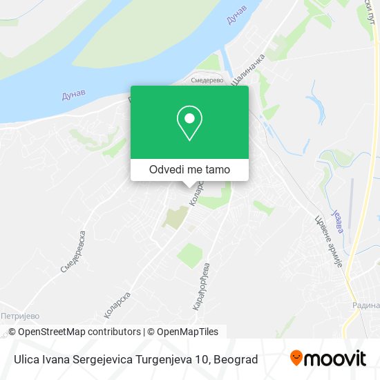 Ulica Ivana Sergejevica Turgenjeva 10 mapa