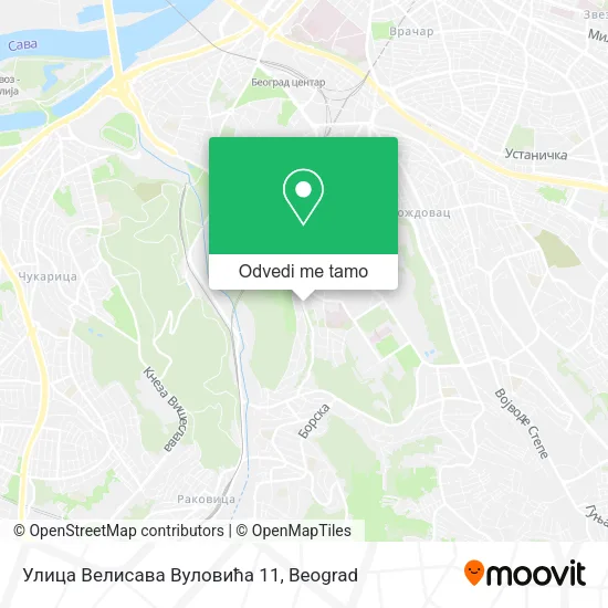 Улица Велисава Вуловића 11 mapa