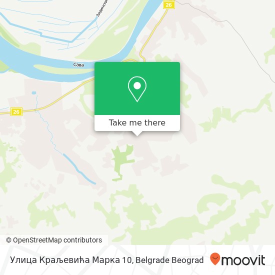 Улица Краљевића Марка 10 mapa