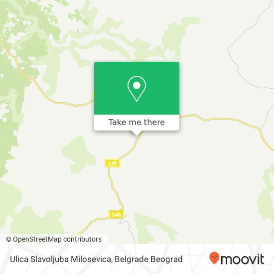 Ulica Slavoljuba Milosevica mapa