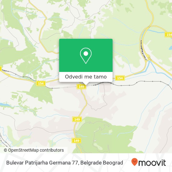 Bulevar Patrijarha Germana 77 mapa