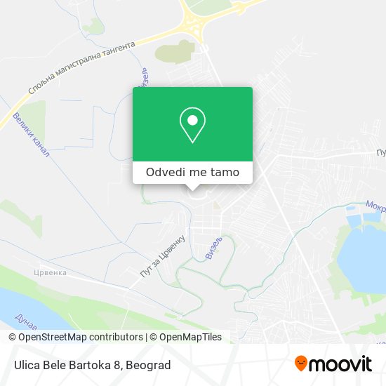 Ulica Bele Bartoka 8 mapa