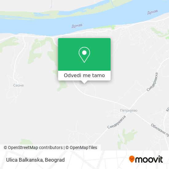 Ulica Balkanska mapa