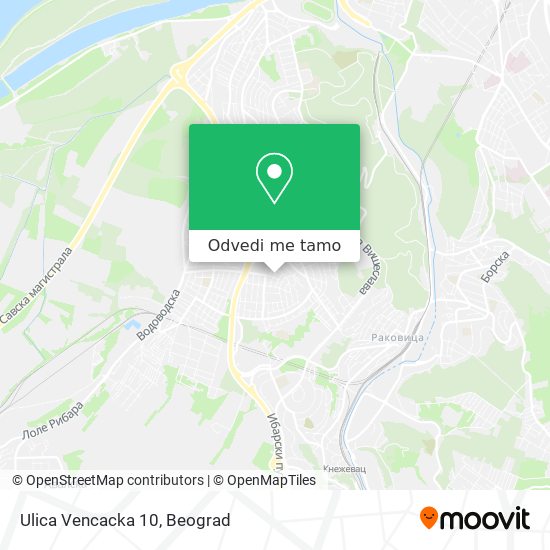 Ulica Vencacka 10 mapa