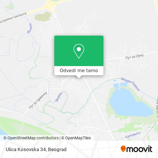 Ulica Kosovska 34 mapa