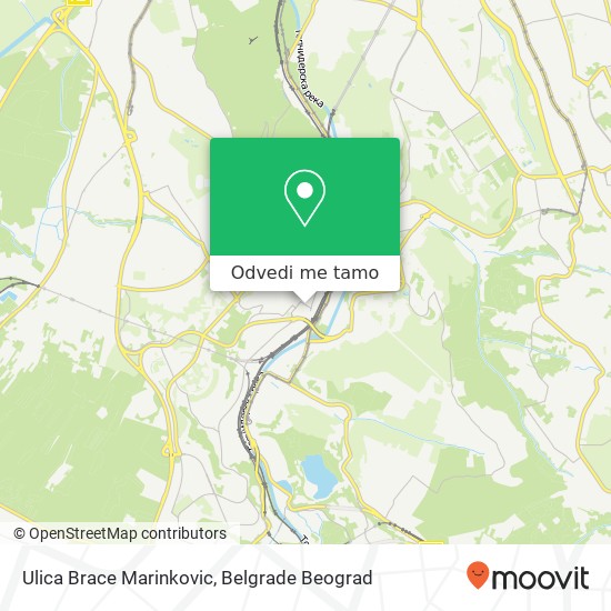 Ulica Brace Marinkovic mapa