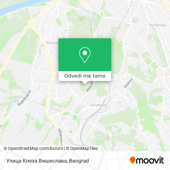 Улица Кнеза Вишеслава mapa