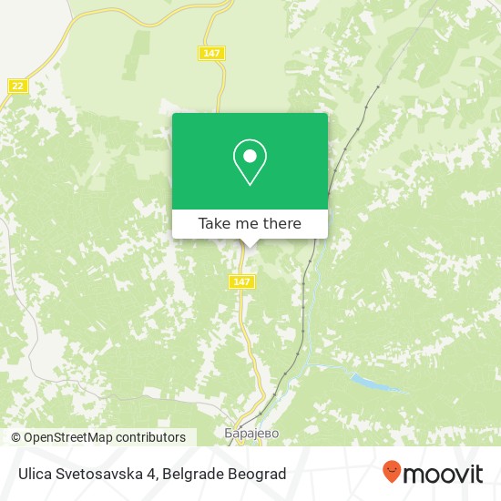 Ulica Svetosavska 4 mapa