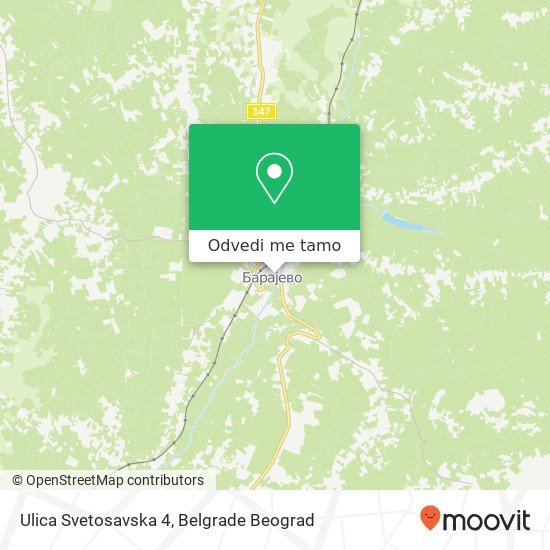 Ulica Svetosavska 4 mapa