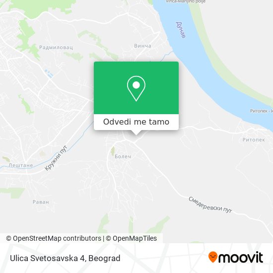 Ulica Svetosavska 4 mapa