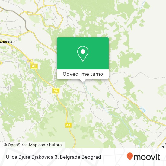 Ulica Djure Djakovica 3 mapa