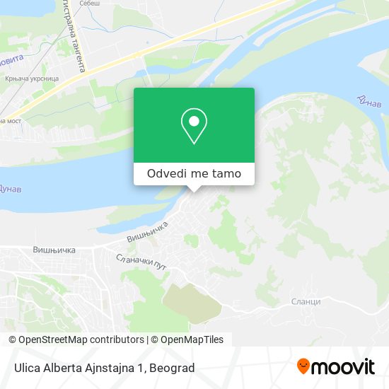 Ulica Alberta Ajnstajna 1 mapa