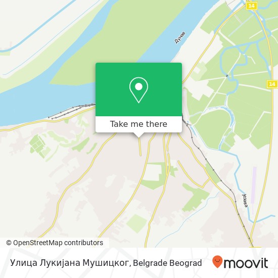 Улица Лукијана Мушицког mapa