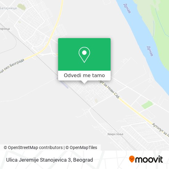 Ulica Jeremije Stanojevica 3 mapa