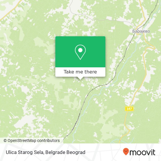 Ulica Starog Sela mapa