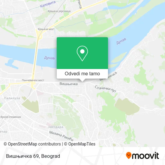 Вишњичка 69 mapa