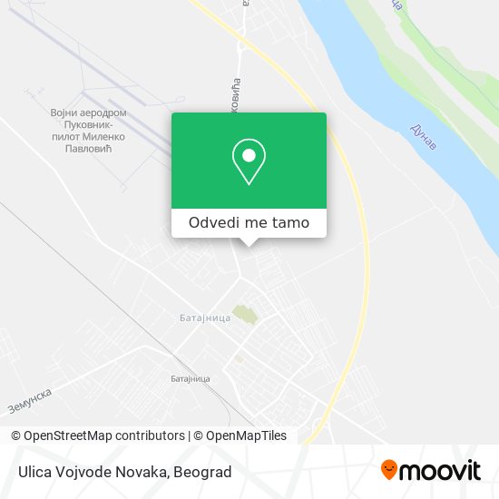 Ulica Vojvode Novaka mapa