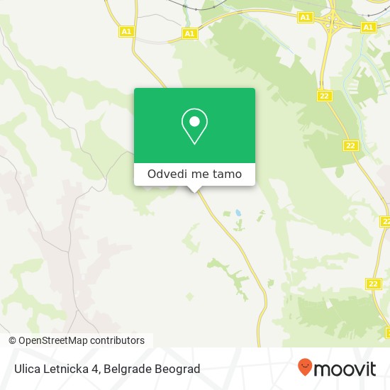 Ulica Letnicka 4 mapa