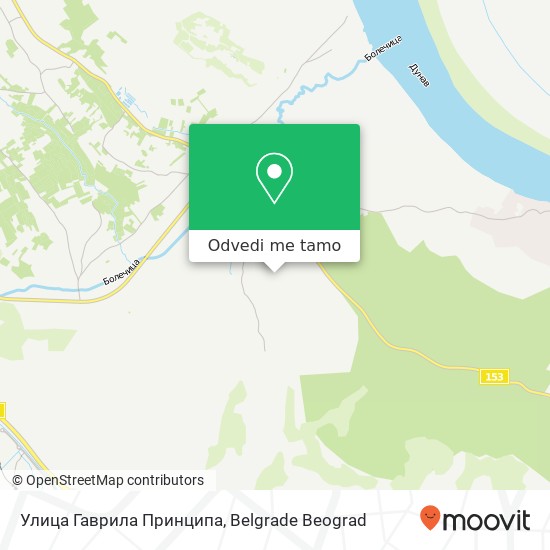 Улица Гаврила Принципа mapa