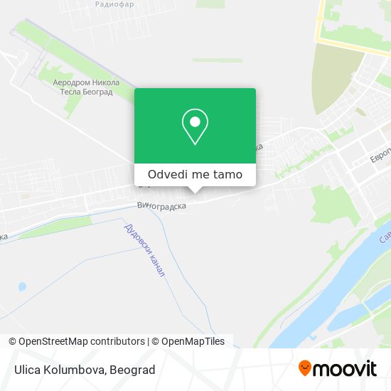 Ulica Kolumbova mapa