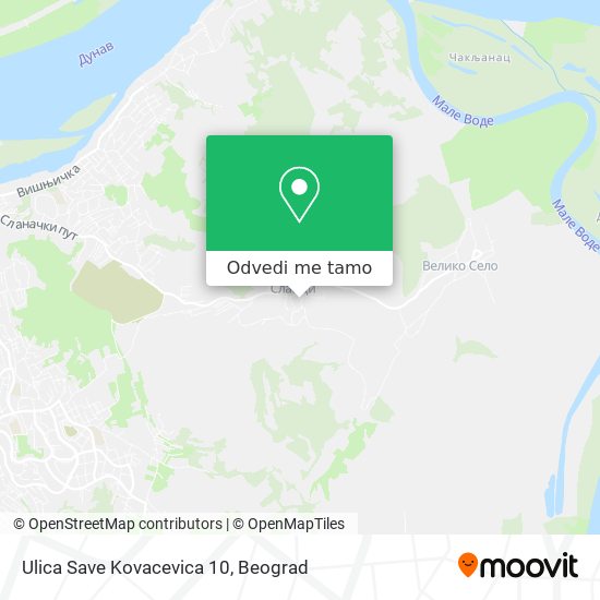 Ulica Save Kovacevica 10 mapa