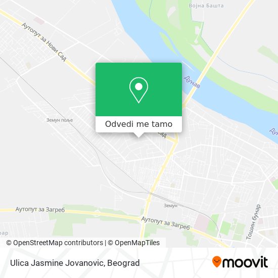 Ulica Jasmine Jovanovic mapa