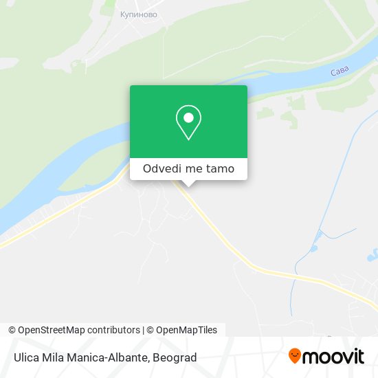 Ulica Mila Manica-Albante mapa