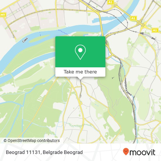 Beograd 11131 mapa