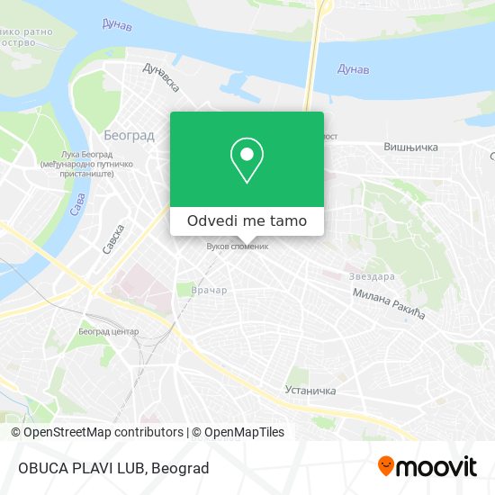 OBUCA PLAVI LUB mapa