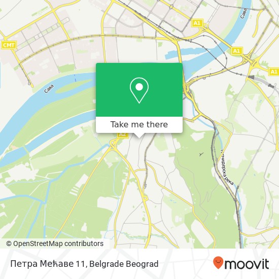 Петра Мећаве 11 mapa