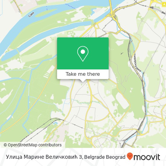 Улица Марине Величковић 3 mapa