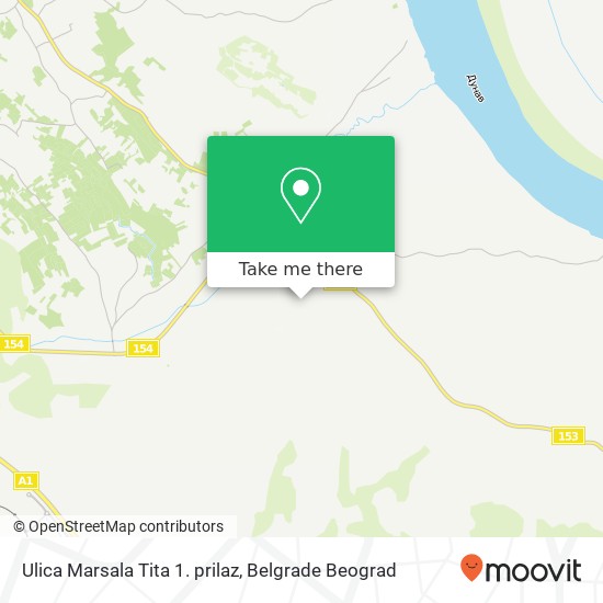 Ulica Marsala Tita 1. prilaz mapa